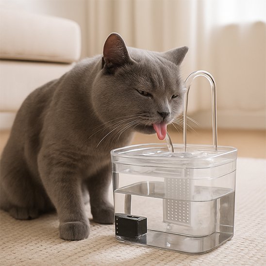 Fontaine à chat entièrement démontable