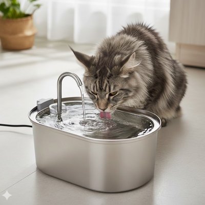 Fontaine a eau pour Chat Ă double filtre