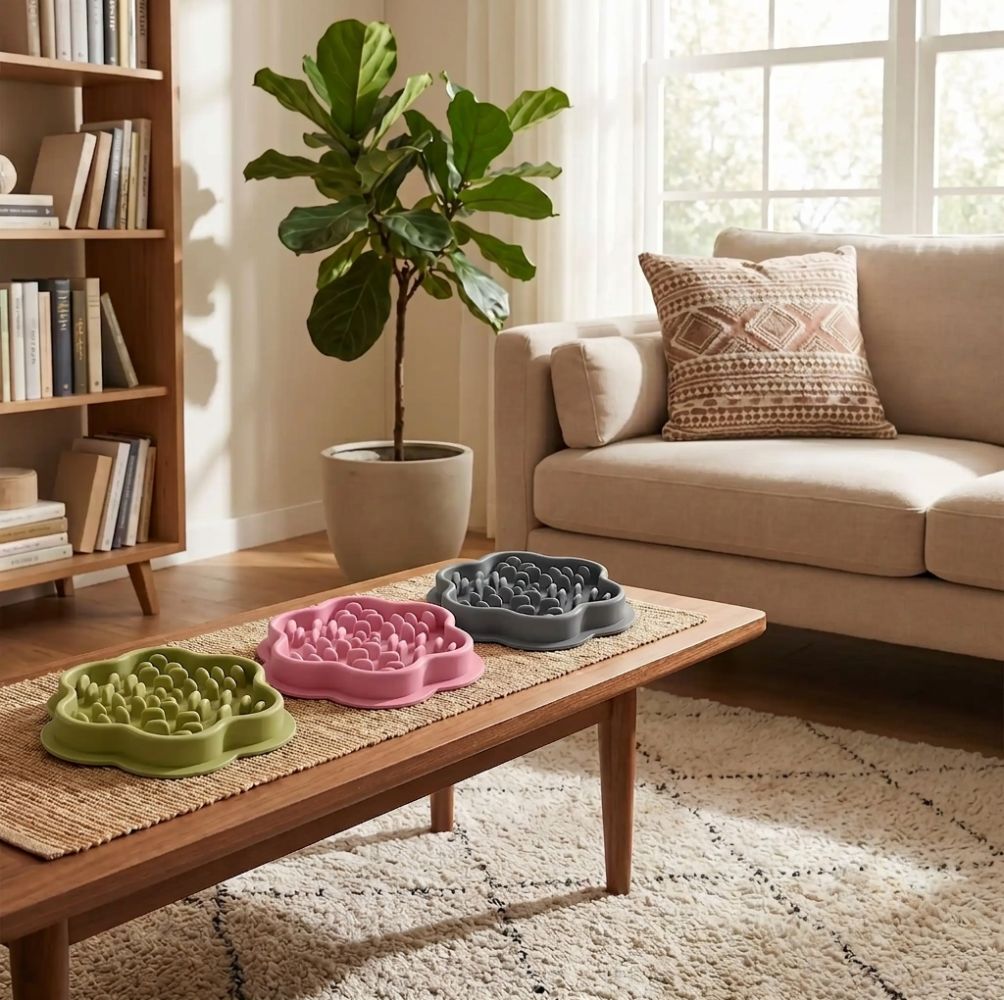 gamelles anti glouton chat pour un repas tout en couleurs