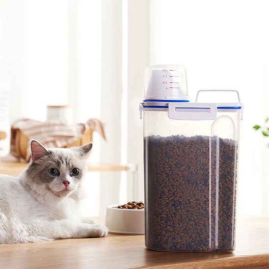 Boite à croquettes pour chat esthétique