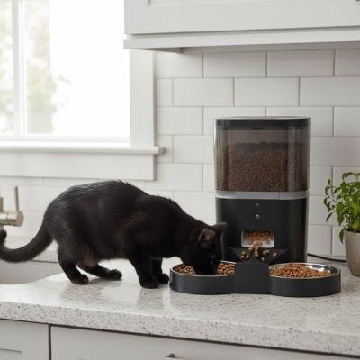 Distributeur automatique croquettes chat avec Caméra intégrée