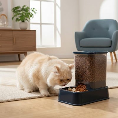 Distributeur croquette Chat automatique sans électricité