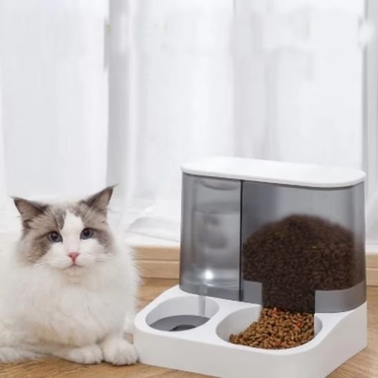 distributeur croquettes chat automatique avec Base antidérapante et stable
