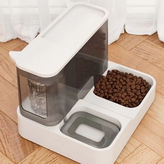 distributeur croquettes chat automatique avec Système 2-en-1 pratique