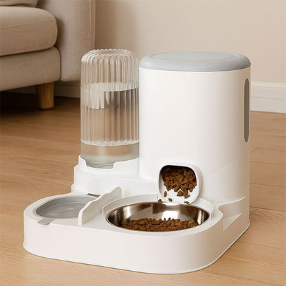 Distributeur croquettes chat​ automatique Fontaine intégrée