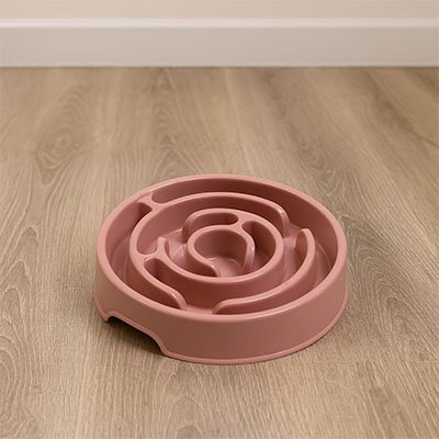 Gamelle anti glouton chat avec un design labyrinthe ludique