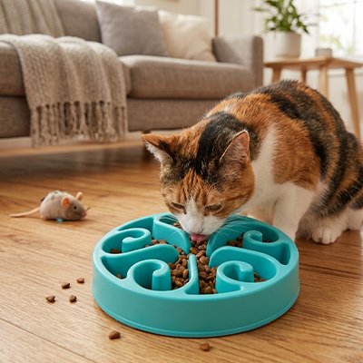 Gamelle anti glouton Chat pour manger lentement