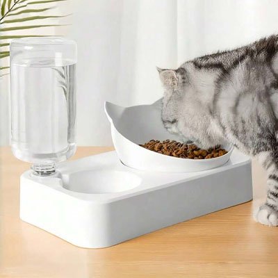 Gamelle Automatique Chat blanc classique