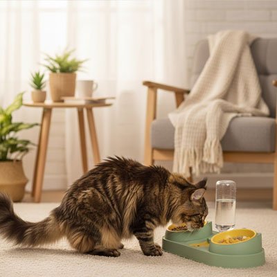 gamelle automatique pour chat de toute taille 