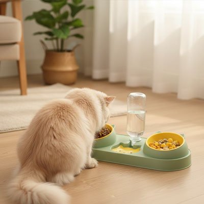 gamelle automatique pour chat résistant et durable