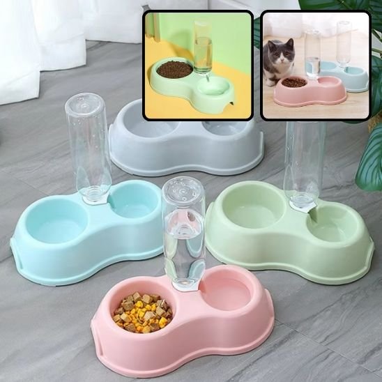 Gamelle chat avec plusieurs coloris pastel disponibles