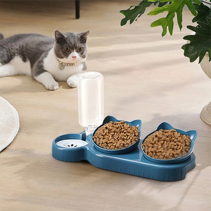 Gamelle chat qui prend peu de place