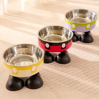Gamelle chat surélevée disponible en plusieurs couleurs