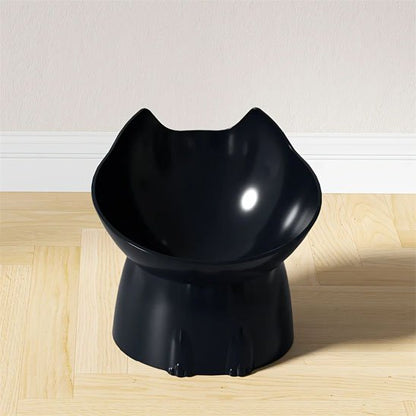 Gamelle Chat surélevée forme de tête de chat 