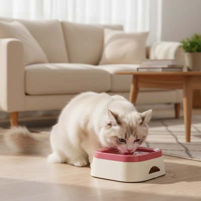 Gamelle eau Chat pour une utilisation à l'intérieur