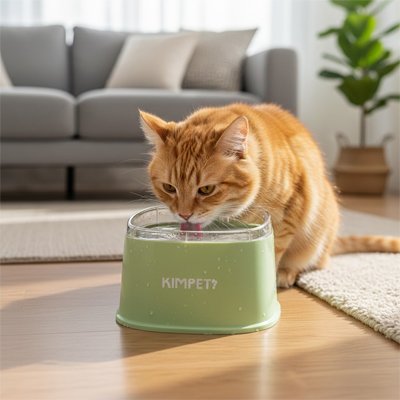 Gamelle eau Chat vert