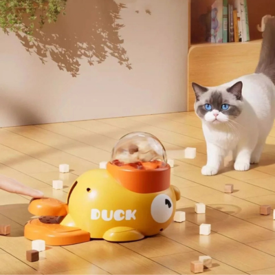 gamelle ludique chat pour stimuler curiosité des chats