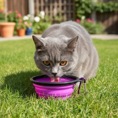 Gamelle pour chat fabriqué sans produits chimiques 