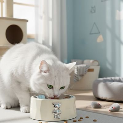 Gamelle pour chat finition élégante