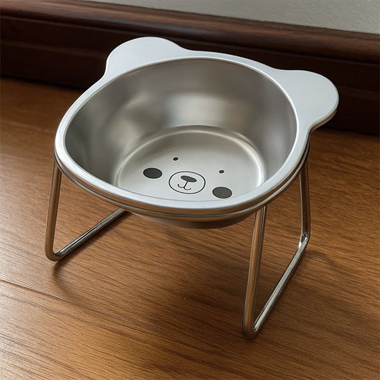 Gamelle pour chat surélevée design ludique pour des repas agréable