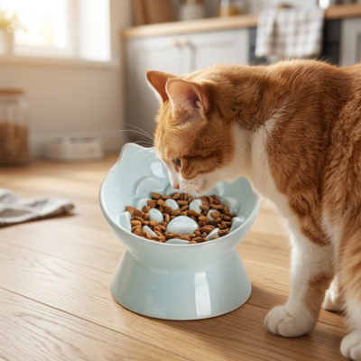 gamelles anti glouton chat design bien manger