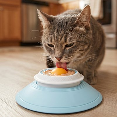Gamelles anti glouton Chat qui réduit l'ennui