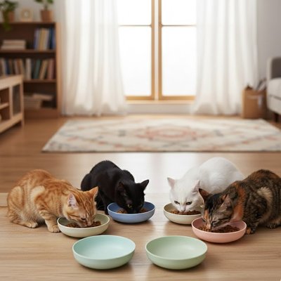 Gamelles chat peux nourrir plusieurs chats