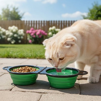 Gamelles chat pour l'extérieur