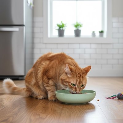 Gamelles chat vert clair