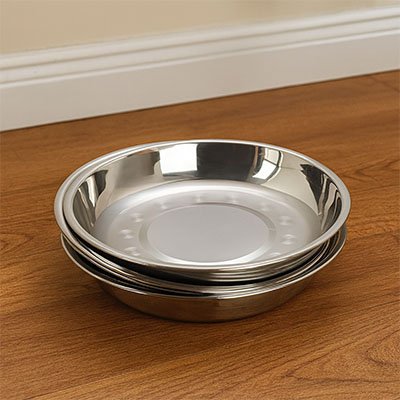 Gamelles chaton avec surface polie miroir 