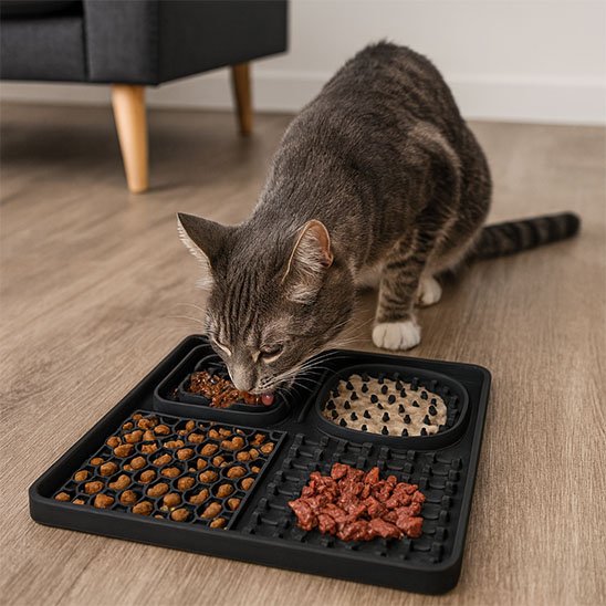 Tapis de lechage chat pour luter contre l'anxiéter